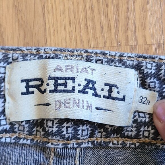 ARIAT REAL DENIM PERFECT RISE REAL LEXIE BOOTCUT JEANS WESTERN STRETCH DENIM 32R - Picture 6 of 7